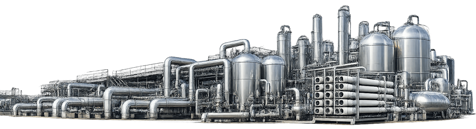 Image of a section of a water treatment plant.